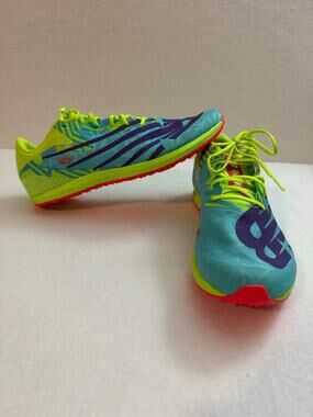 New Balance New Men's XC Seven V4 Racing Track Cleats Neon Green Blue 7D EU40